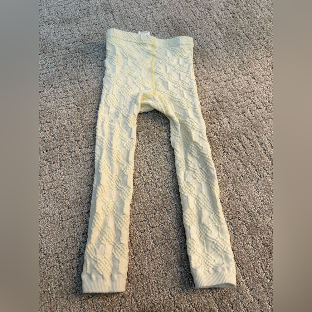 Wildflowers Cream Textured Tights